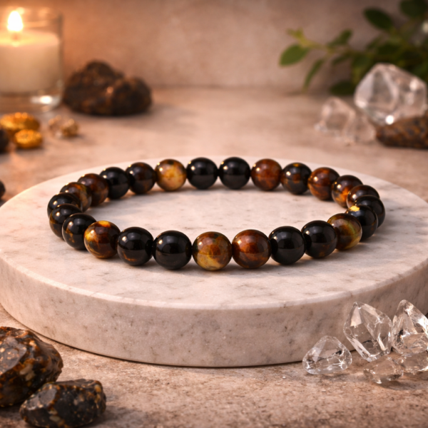 sulemani hakik / botswana agate black 6 mm round bead bracelet sulemani hakik / botswana agate black 6 mm round bead bracelet