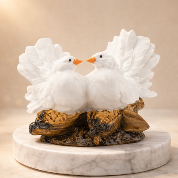 love birds/white pigeons experience true love (frame) love birds/white pigeons experience true love (frame)