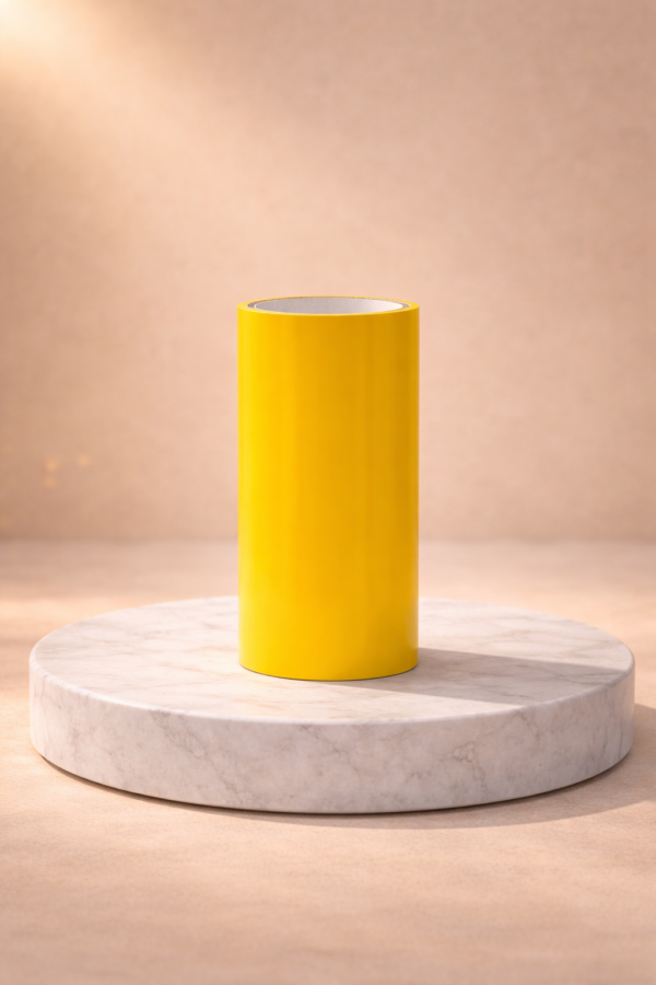 colour tapes entrance & toilet treatments yellow