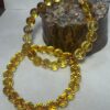 citrine faceted bead bracelet