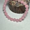 rose quartz big round tumble bracelet