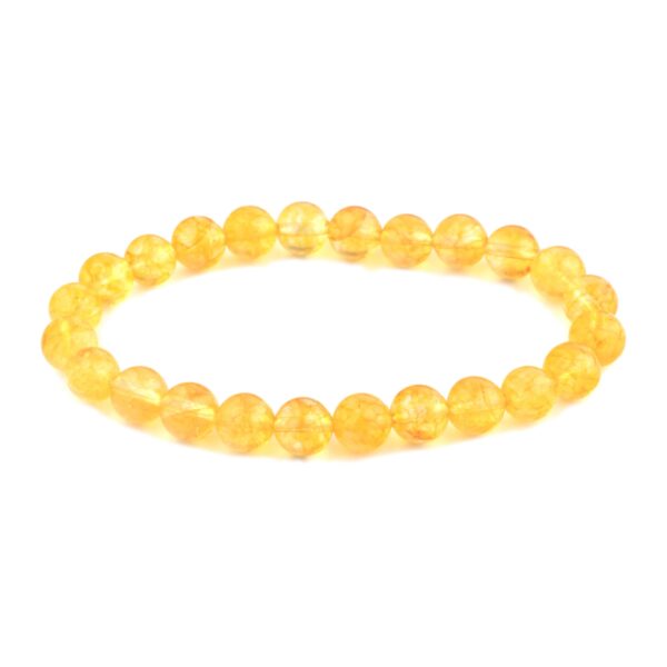 citrine faceted bead bracelet