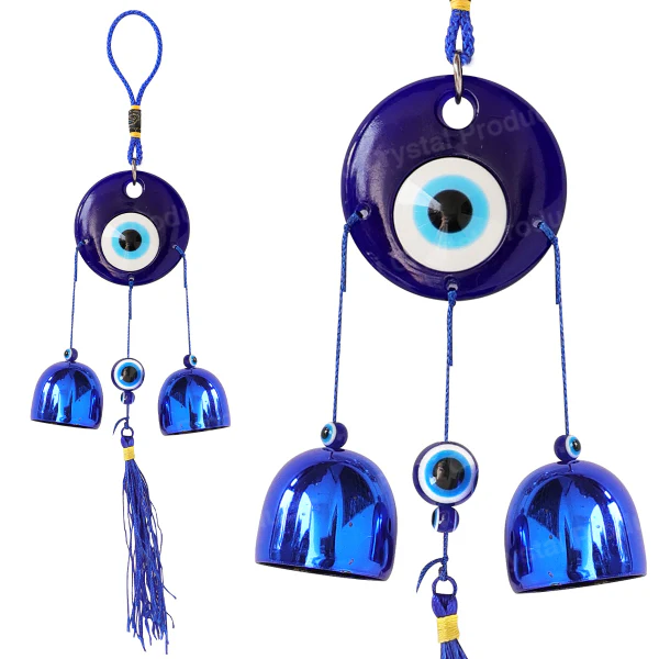 feng shui evil eye wind chime hanging for window balcony decor home door decoration